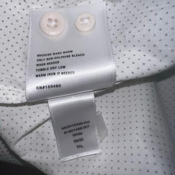 Artefact men’s XL microdot stretch long sleeve button front dress casual shirt - Picture 8 of 8